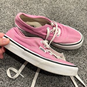 Vans girls Pink Lace-Up Sneakers